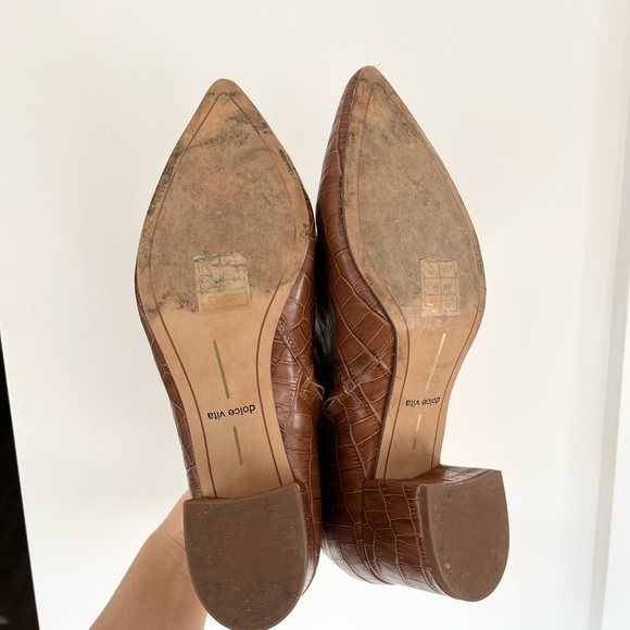 SOLD - Dolce Vita leather faux croc print boots, women’s size 8 - Picture 4 of 5